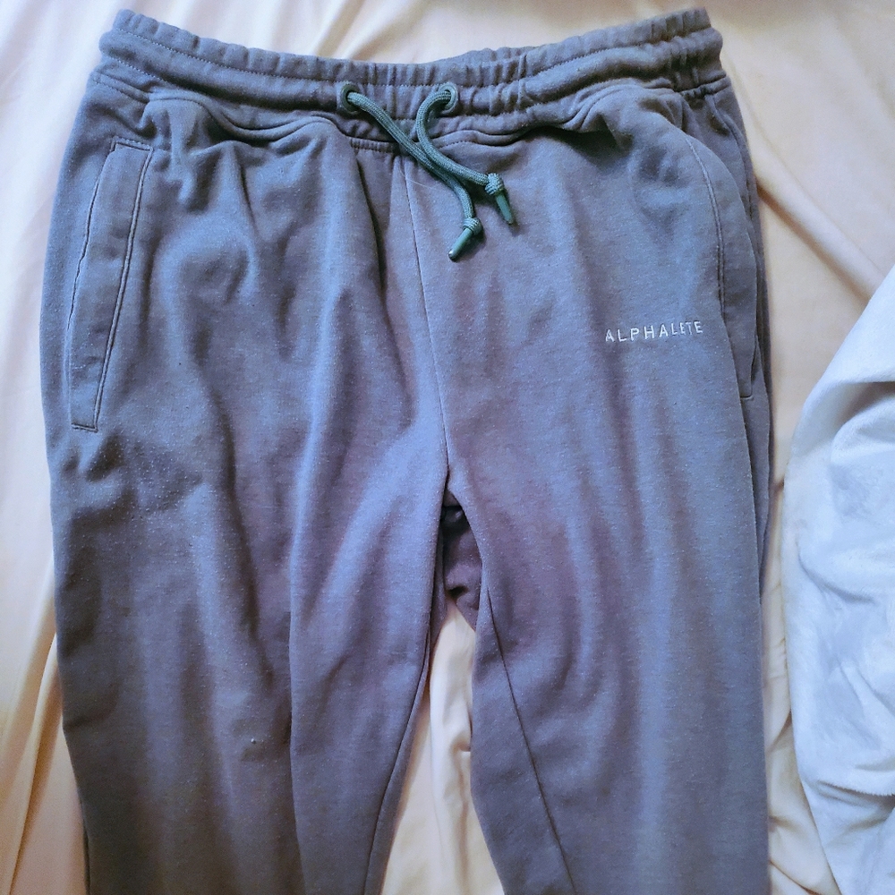 Alphalete Slim Joggers Storm Blue (Men's Large)